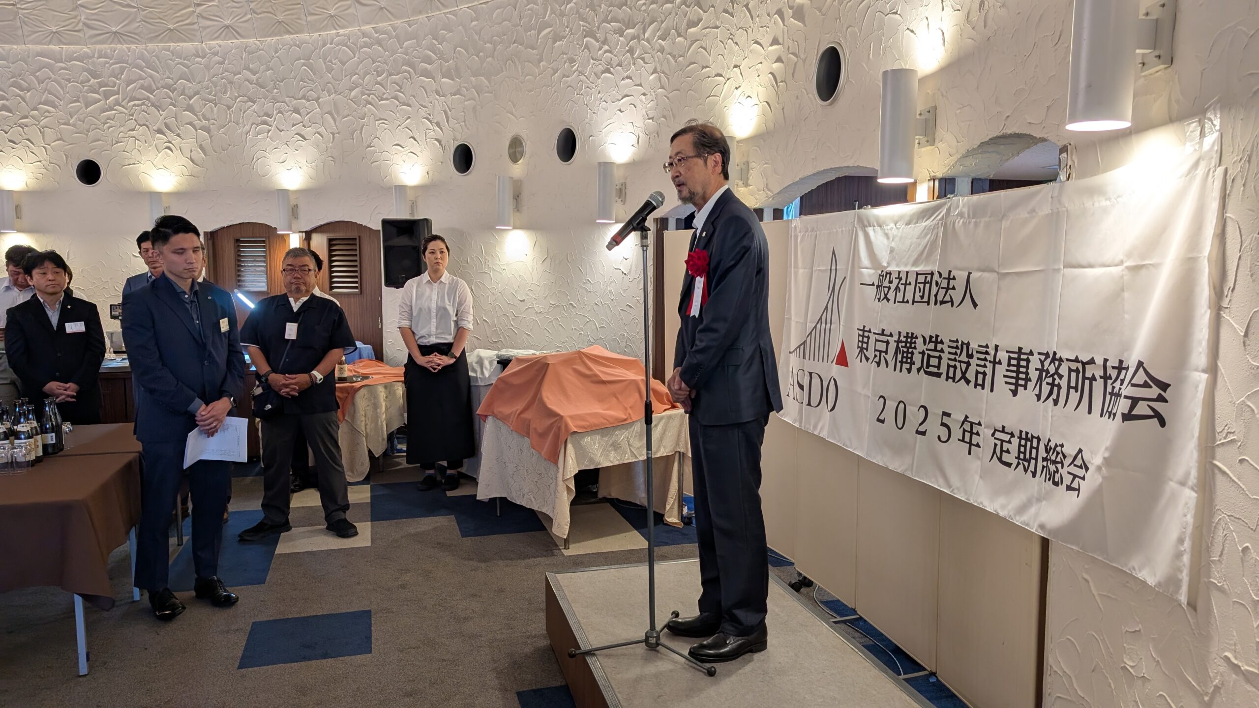 ご来賓のTAAF会長の千鳥義典様のご挨拶