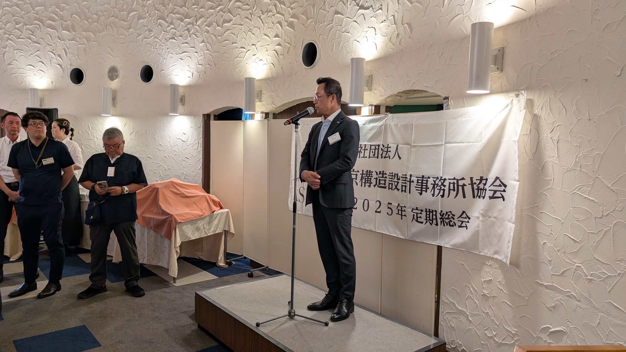 賛助会員を代表して、藤村クレストの松原様の締めの挨拶