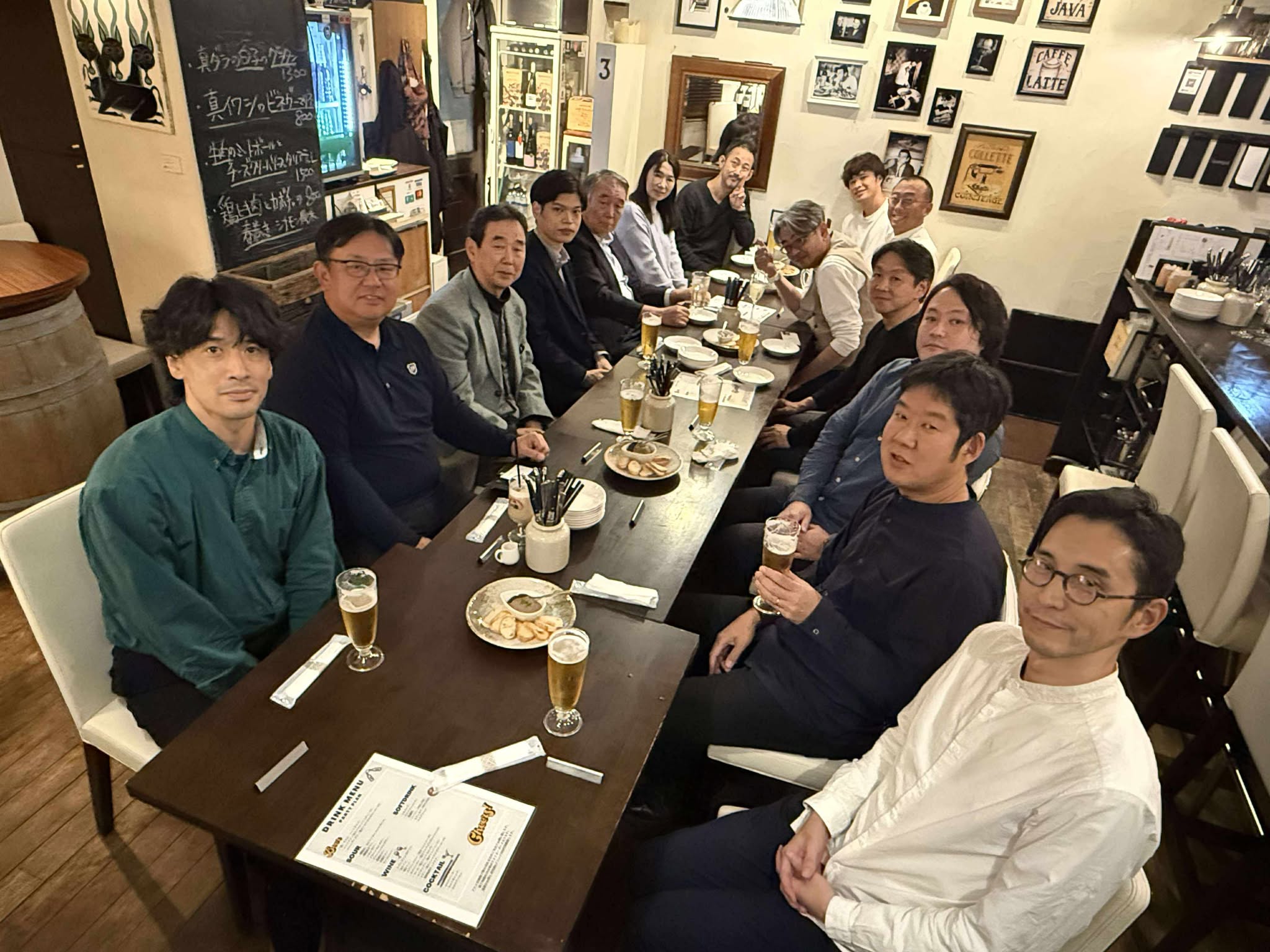 名和先生を交えて懇親会