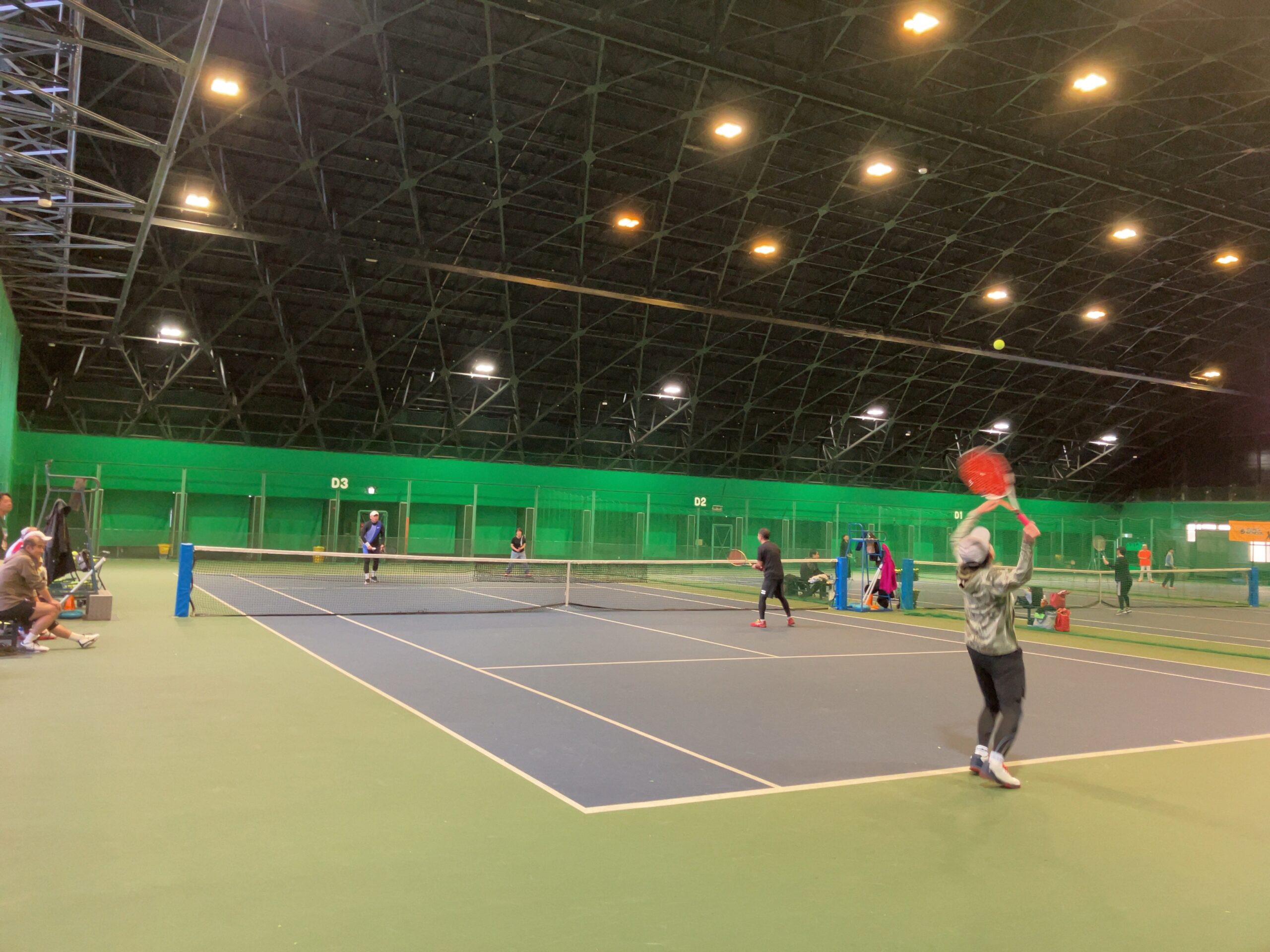 ダブルス試合の様子