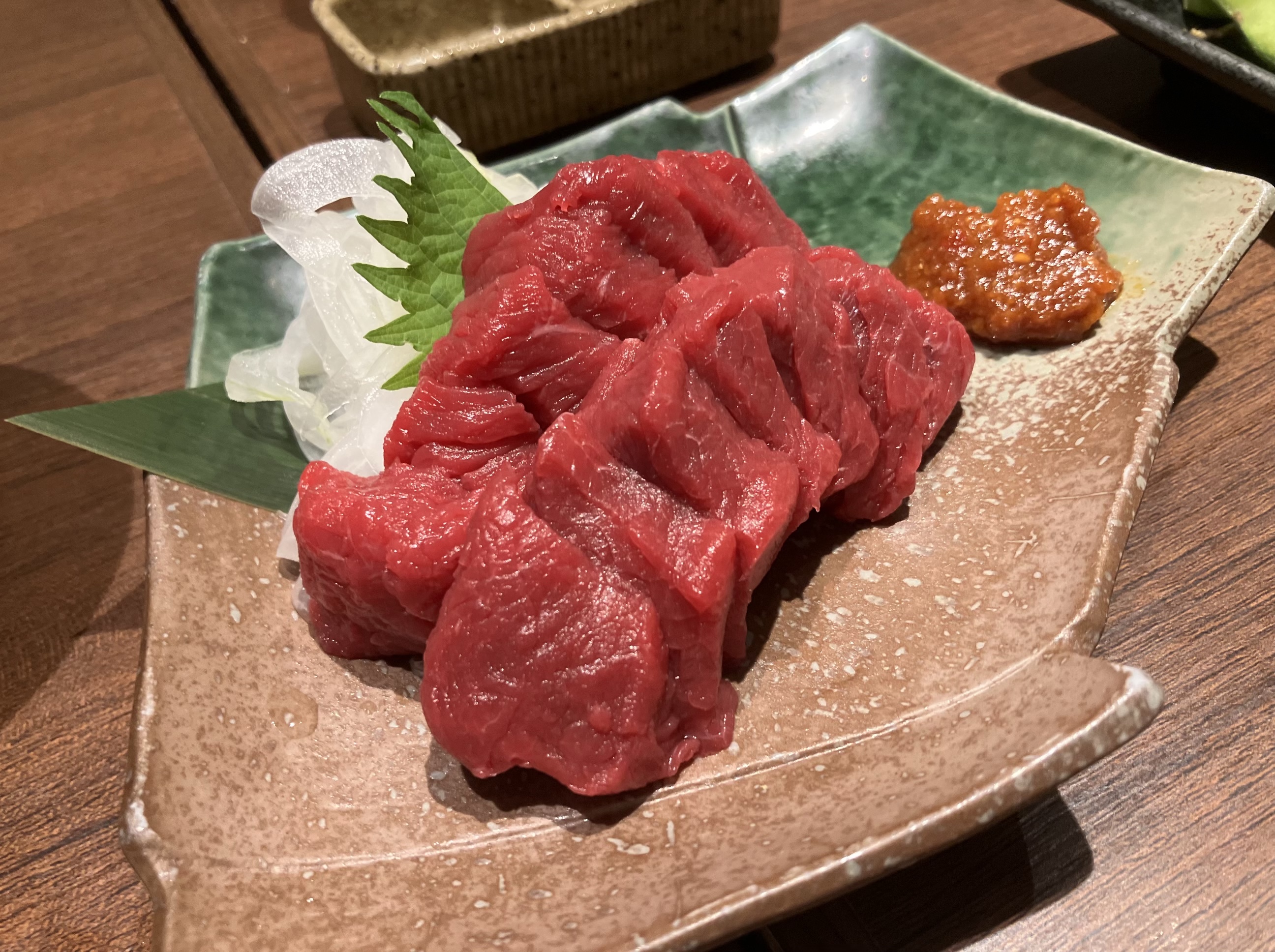 馬刺し美味かった。